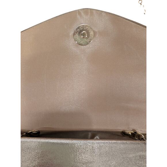 Gold Rhinestone Evening Bag with Chain Strap - Picture 5 of 7